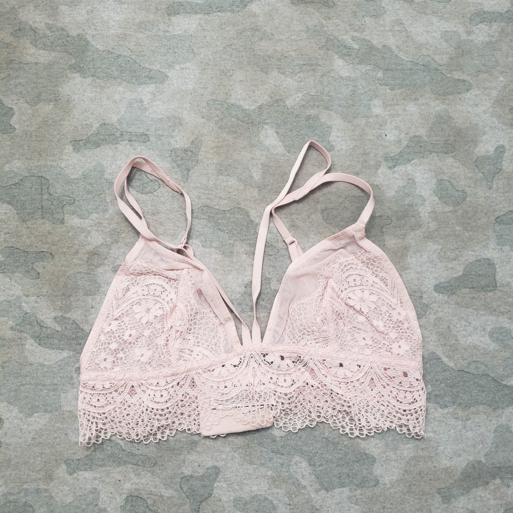 Victoria's Secret Bralette Womens Medium Pink Back‎ Clasp